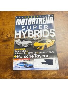 Motor Trend April, 2020 NSX vs i8 vs LC 500h vs Polestar, EV Comparo